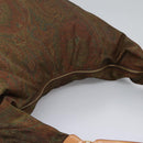 ETRO Paisley Shoulder Bag Nylon Brown Red Green Auth bs23067-6