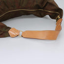 ETRO Paisley Shoulder Bag Nylon Brown Red Green Auth bs23067-7