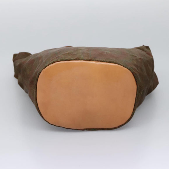 ETRO Paisley Shoulder Bag Nylon Brown Red Green Auth bs23067