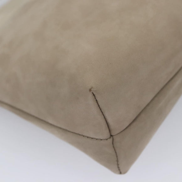 Salvatore Ferragamo Vala Shoulder Bag Suede Beige Auth bs23073