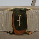 Salvatore Ferragamo Vala Shoulder Bag Suede Beige Auth bs23073-10