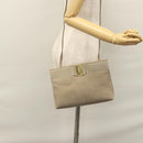 Salvatore Ferragamo Vala Shoulder Bag Suede Beige Auth bs23073-20