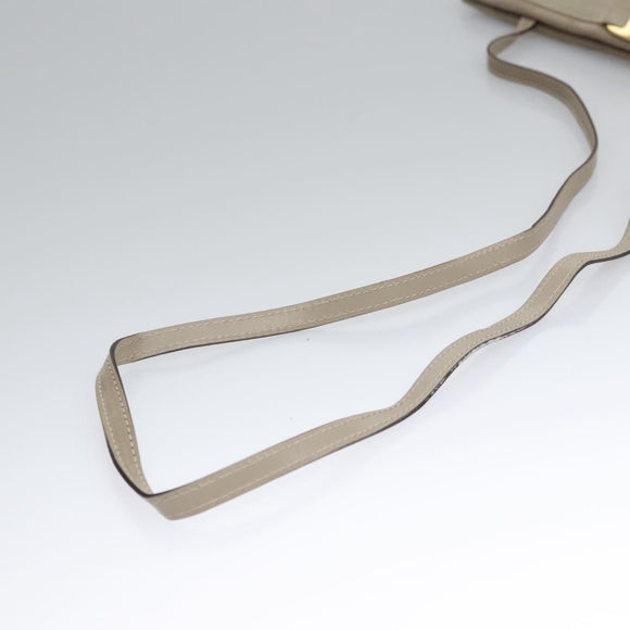 Salvatore Ferragamo Vala Shoulder Bag Suede Beige Auth bs23073