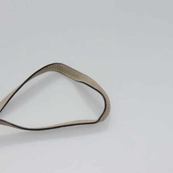 Salvatore Ferragamo Vala Shoulder Bag Suede Beige Auth bs23073