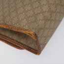 CELINE Macadam Canvas Shoulder Bag PVC Beige Brown gold Auth bs23079-16