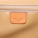 CELINE Macadam Canvas Shoulder Bag PVC Beige Brown gold Auth bs23079-17