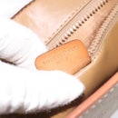 CELINE Macadam Canvas Shoulder Bag PVC Beige Brown gold Auth bs23079-12