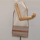 CELINE Macadam Canvas Shoulder Bag PVC Beige Brown gold Auth bs23079-21