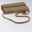 CELINE Macadam Canvas Shoulder Bag PVC Beige Brown gold Auth bs23079-7
