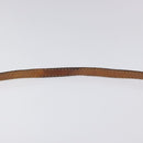 CELINE Macadam Canvas Shoulder Bag PVC Beige Brown gold Auth bs23079-8