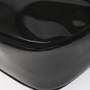 Salvatore Ferragamo Vala Shoulder Bag Patent leather Black Gold Auth bs23082-14