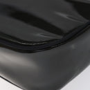 Salvatore Ferragamo Vala Shoulder Bag Patent leather Black Gold Auth bs23082-16