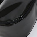 Salvatore Ferragamo Vala Shoulder Bag Patent leather Black Gold Auth bs23082-17