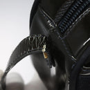 Salvatore Ferragamo Vala Shoulder Bag Patent leather Black Gold Auth bs23082-10