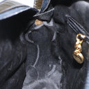 Salvatore Ferragamo Vala Shoulder Bag Patent leather Black Gold Auth bs23082-21