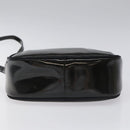 Salvatore Ferragamo Vala Shoulder Bag Patent leather Black Gold Auth bs23082-5