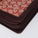 CELINE C Sulky Shoulder Bag Red Gold Auth bs23084-9