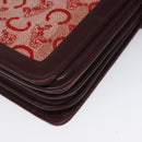 CELINE C Sulky Shoulder Bag Red Gold Auth bs23084-14