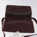 CELINE C Sulky Shoulder Bag Red Gold Auth bs23084-10