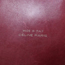CELINE C Sulky Shoulder Bag Red Gold Auth bs23084-18