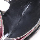 CELINE C Sulky Shoulder Bag Red Gold Auth bs23084-11