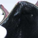 CELINE C Sulky Shoulder Bag Red Gold Auth bs23084-19