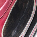 CELINE C Sulky Shoulder Bag Red Gold Auth bs23084-12