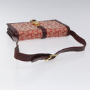 CELINE C Sulky Shoulder Bag Red Gold Auth bs23084-7