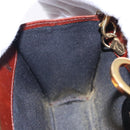 Salvatore Ferragamo Chain Gancini Shoulder Bag Leather Brown Gold Auth bs23090-18