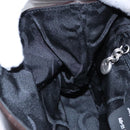 Salvatore Ferragamo Shoulder Bag Leather Brown Silver Auth bs23091-18