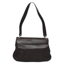 Salvatore Ferragamo Shoulder Bag Leather Brown Silver Auth bs23091-2