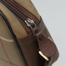 Burberrys Nova Check Shoulder Bag Canvas Leather Brown Gold Auth bs23092-10