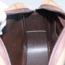 Burberrys Nova Check Shoulder Bag Canvas Leather Brown Gold Auth bs23092-18