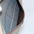 Burberrys Nova Check Shoulder Bag Canvas Leather Brown Gold Auth bs23092-19