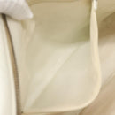 CHANEL Chain V Stitch Shoulder Bag Lamb Skin White CC Auth bs23119-23