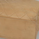 CHANEL Matelasse Shoulder Bag Lamb Skin Beige Gold CC Auth bs23120-15