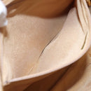 CHANEL Matelasse Shoulder Bag Lamb Skin Beige Gold CC Auth bs23120-21