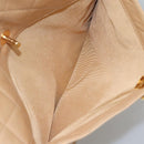 CHANEL Matelasse Shoulder Bag Lamb Skin Beige Gold CC Auth bs23120-23