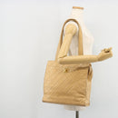 CHANEL Matelasse Shoulder Bag Lamb Skin Beige Gold CC Auth bs23120-28