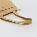 CHANEL Matelasse Shoulder Bag Lamb Skin Beige Gold CC Auth bs23120-8