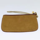 CARTIER Clutch Bag Leather 2Set Red Beige Auth bs23136-22