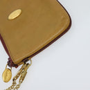 CARTIER Clutch Bag Leather 2Set Red Beige Auth bs23136-24