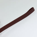 CARTIER Clutch Bag Leather 2Set Red Beige Auth bs23136-7