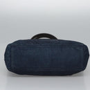 CHANEL Hand Bag Denim Blue CC Auth bs23137-10