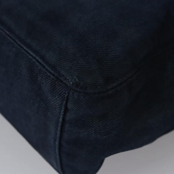 CHANEL Hand Bag Denim Blue CC Auth bs23137