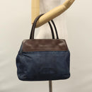 CHANEL Hand Bag Denim Blue CC Auth bs23137-25