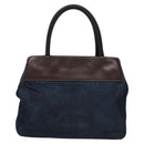 CHANEL Hand Bag Denim Blue CC Auth bs23137-2