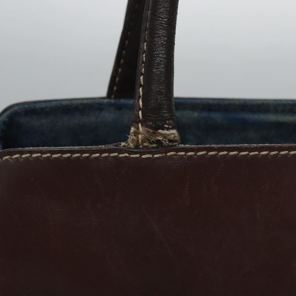 CHANEL Hand Bag Denim Blue CC Auth bs23137