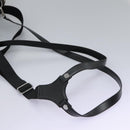 DOLCE&GABBANA Leopard Waist Bag Canvas Green Black Auth bs23142-17