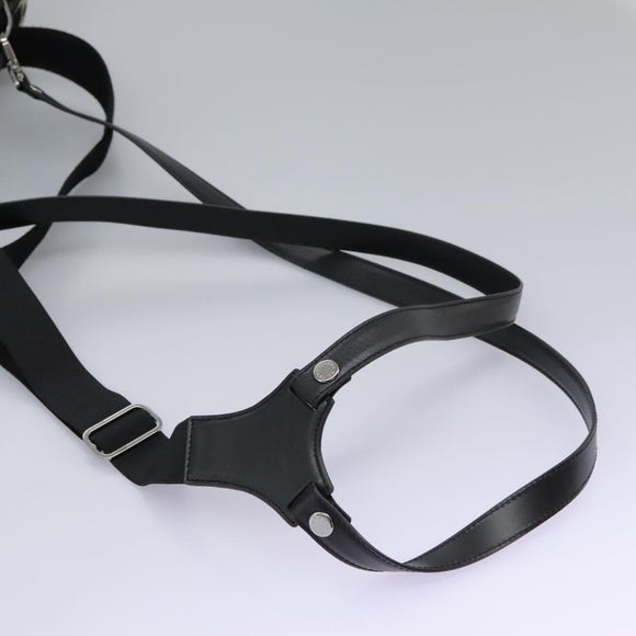 DOLCE&GABBANA Leopard Waist Bag Canvas Green Black Auth bs23142